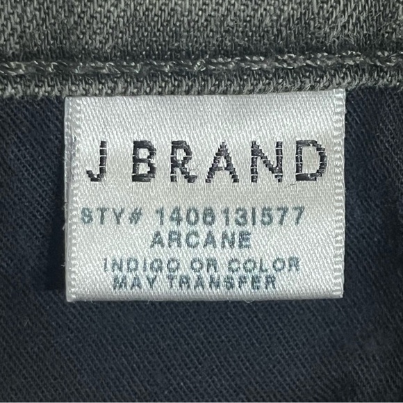 Women’s J Brand Arcane Jeans Size 32 Ankle Pants Stretch Slim Mid Rise Black - Picture 8 of 15